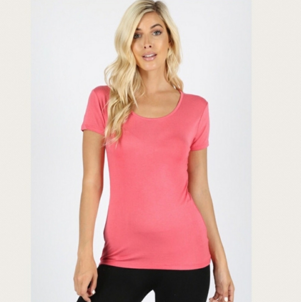 👾 Rayon Scooped Neck Tshirt